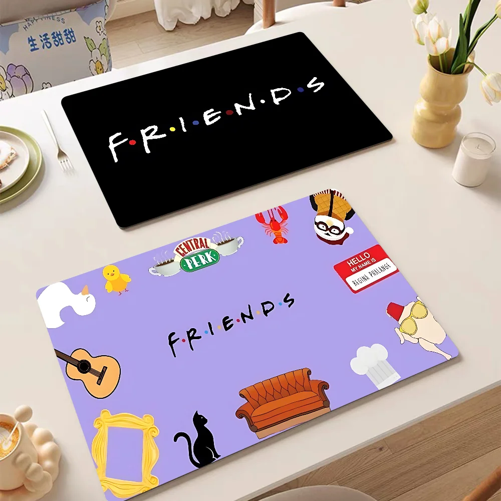 

Friends I Will Be There For You Exquisite Kitchen Drain Pad Super Absorbent Dinnerware Placemat Desktop Decor Pads Drying Rug