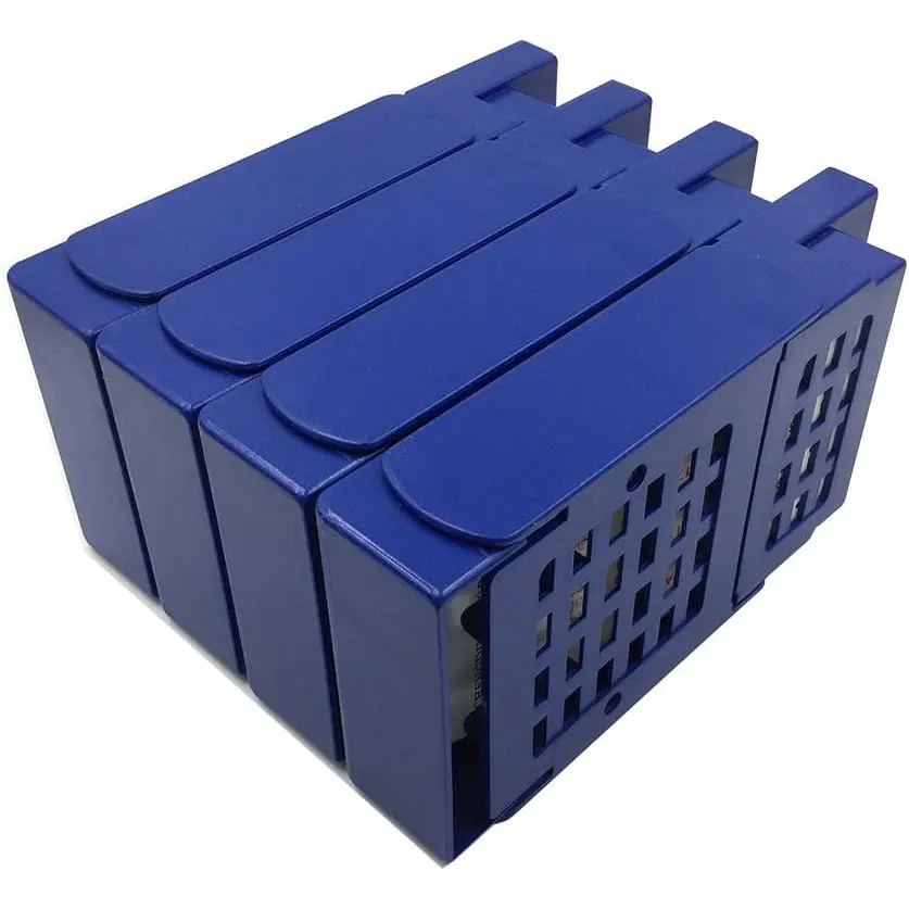 Bridge Boxes with Plastic Cards Bridge Bidding Boxes Bridge Bidding Boxes Premium Bridge kit Bidding Device,Blue (Set of 4)