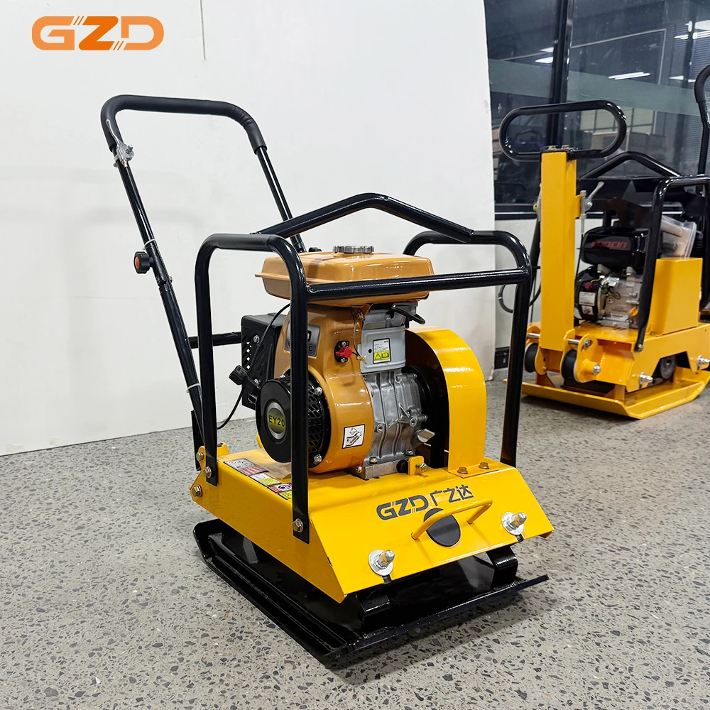 2026 GZD for 5.5 6.5 Engine Forward Vibrating Tamper Plate Compactor Machine for Soil Compaction Construction