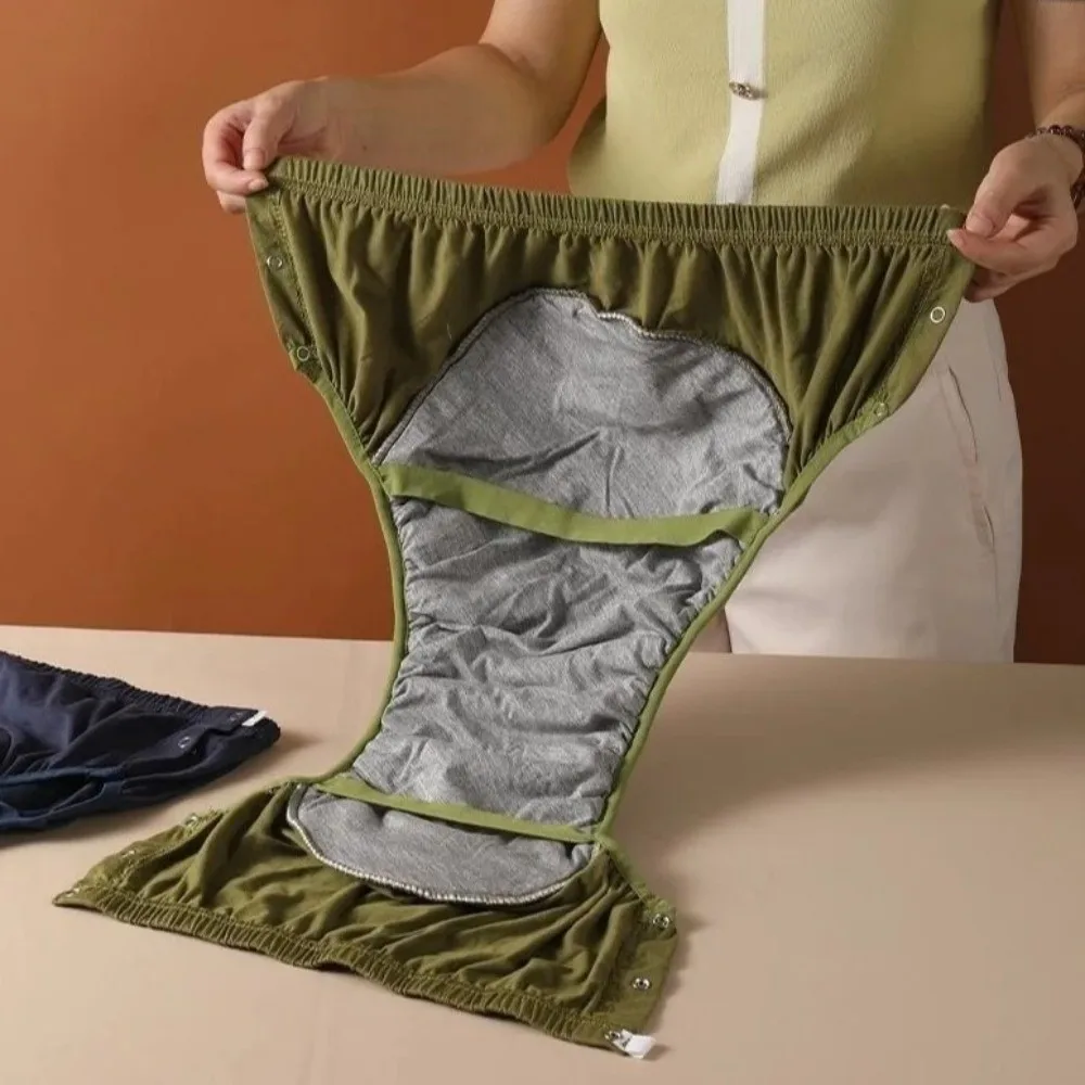 

Pure Cotton Adult Diapers Water Resistant Anti-Side Leakage Leak-proof Underwear Skin-Friendly High Absorption