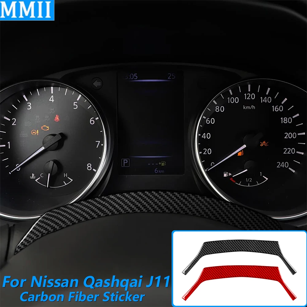 Für Nissan Qashqai J11 2017-2021 Carbon-Faser Lenkrad Rückwand-Verkleidung Abdeckung Auto-Zubehör Innenraum-Dekoration Aufkleber