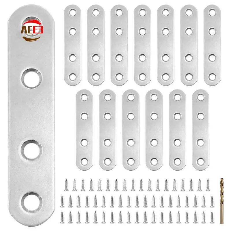 

AEE3-плоский кронштейн с кодом угла, прямой кронштейн для полки, серебряный металлический кронштейн из нержавеющей стали