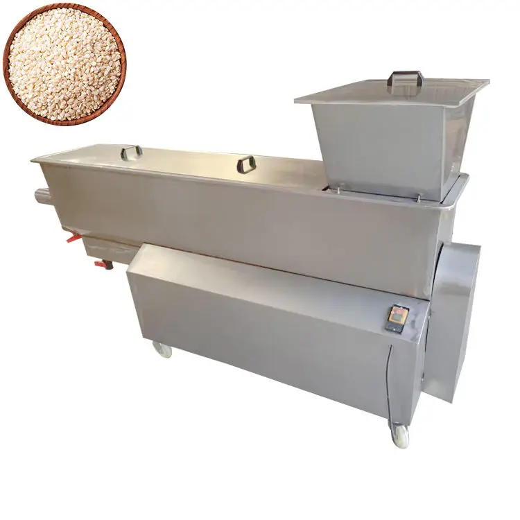 High Efficiency 400kg/h Industrial Stainless Steel Soy Sesame Seed Washing Machine Sorting Cleaning for Rice Fruit Vegetable