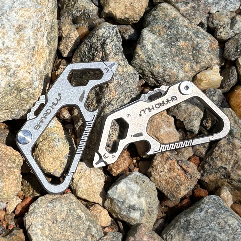 

Открытый портативный EDC титановый сплав складной портативный брелок кулон режущие инструменты