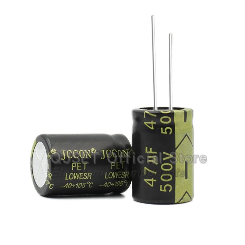 5pcs JCCON Capacitor 500V 33uF 47uF 450V High Frequency Low Resistance Inverter Power Supply Aluminum Electrolytic Capacitor500v