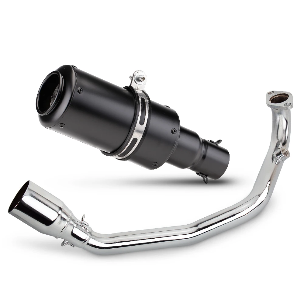 For YAMAHA GY6 125CC 150CC 200c Full System Motorcycle Exhaust Escape Modify Slip on Front Link Pipe 51mm Muffler with DB Killer