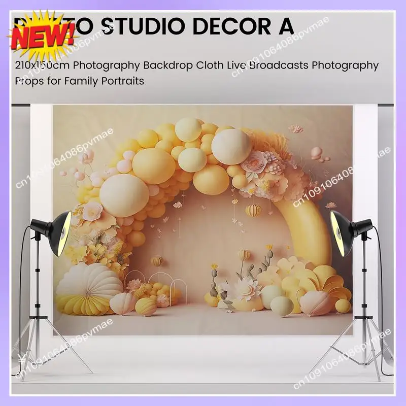 T24C 210X150cm Photography Backdrop Cloth Live Broadcasts Photography Props For Family Portraits, Photo Studio Decor A