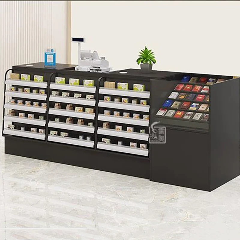 Corner Display Reception Desks Black Nordic Minimalist Space Reception Desks Supermarket Classic Mostrador Bar Furniture