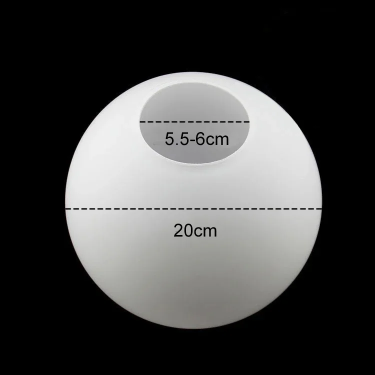 Wit glazen lampenkap, melkachtige bol lampenkappen passende lamp, D10cm D12cm D15cm D20cm D25cm ronde lichtafdekking, Pantalla Lampara