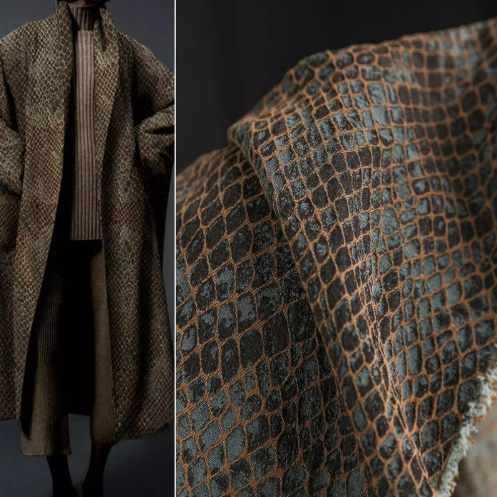 

Жаккардовая хлопково-льняная ткань в клетку для костюмов и пиджаков, дизайнерская одежда, оптовая продажа ткани, метровая ткань, материал для рукоделия