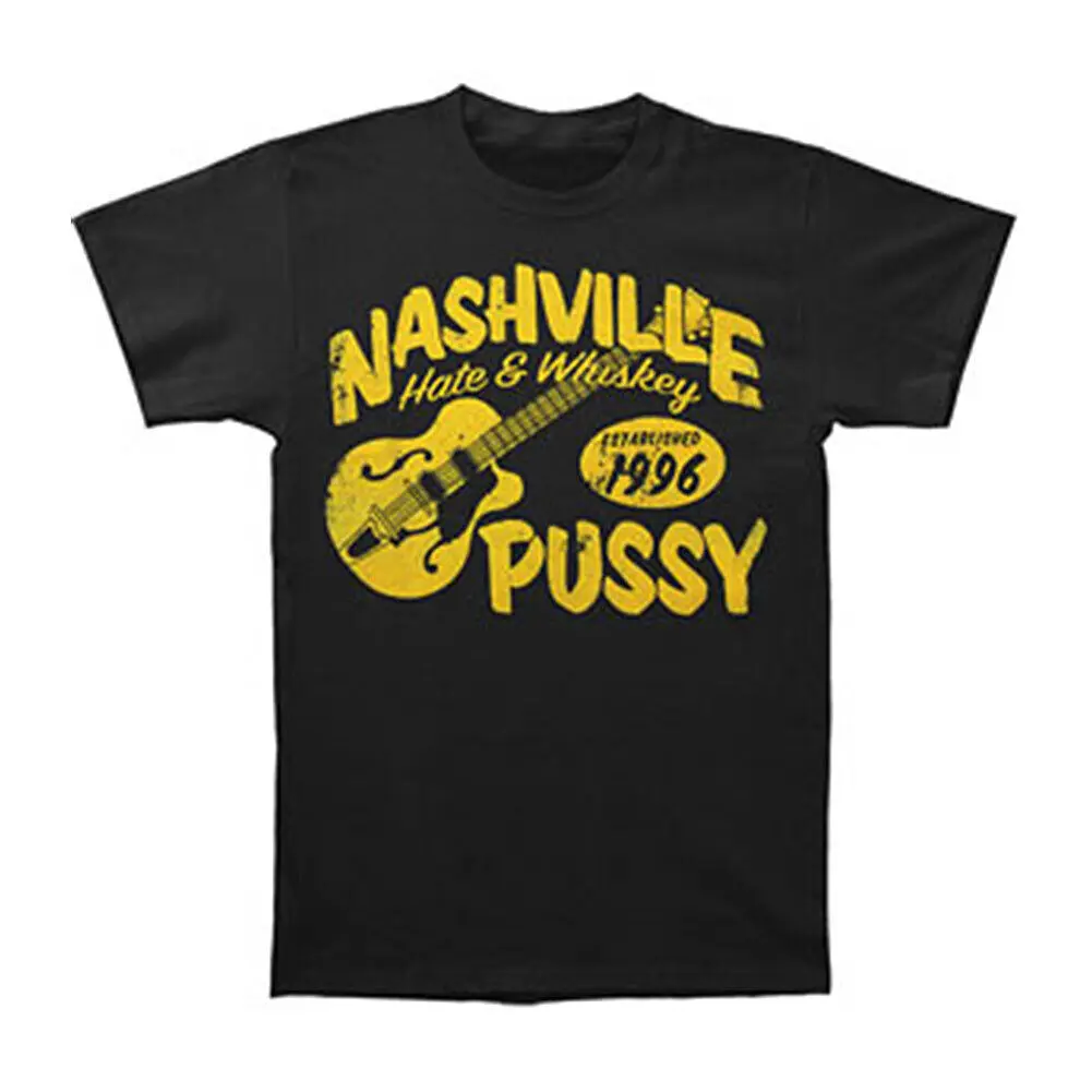 Men's Nashville Pussy Hate & Whiskey T-shirt Small Black