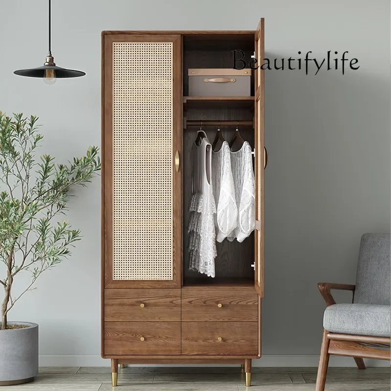 Vine home bedroom creative cabinet adult simple modern small-sized solid wood locker