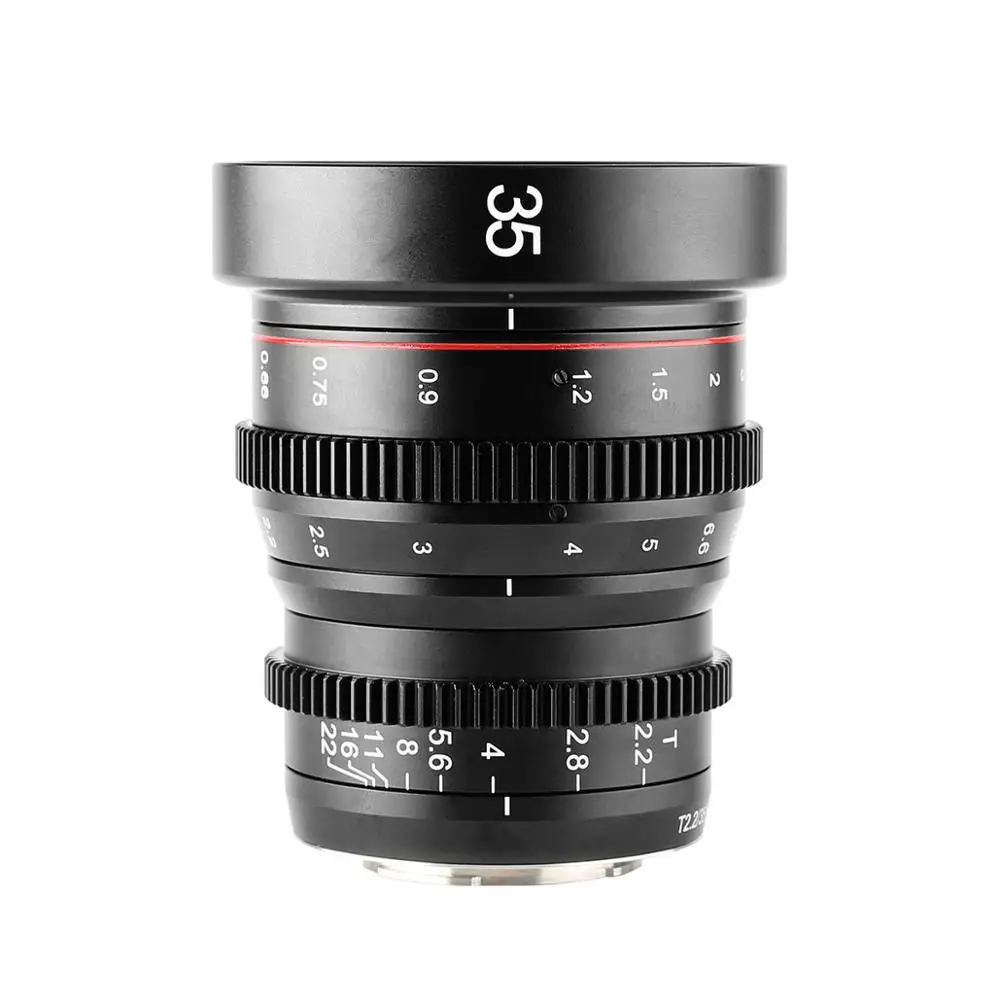 MEIKE MK 35MM T2.2 Manual Focus Cinema Lens APS-C M4/3 Mount Camera Lens for OLYMPUS  BMPCC 4K 6K GH5
