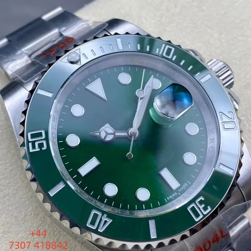 

Мужские часы класса люкс на заказ, 40 мм, сапфировое стекло, ремешок из нержавеющей стали 316L, импортный полностью автоматический механический механизм.