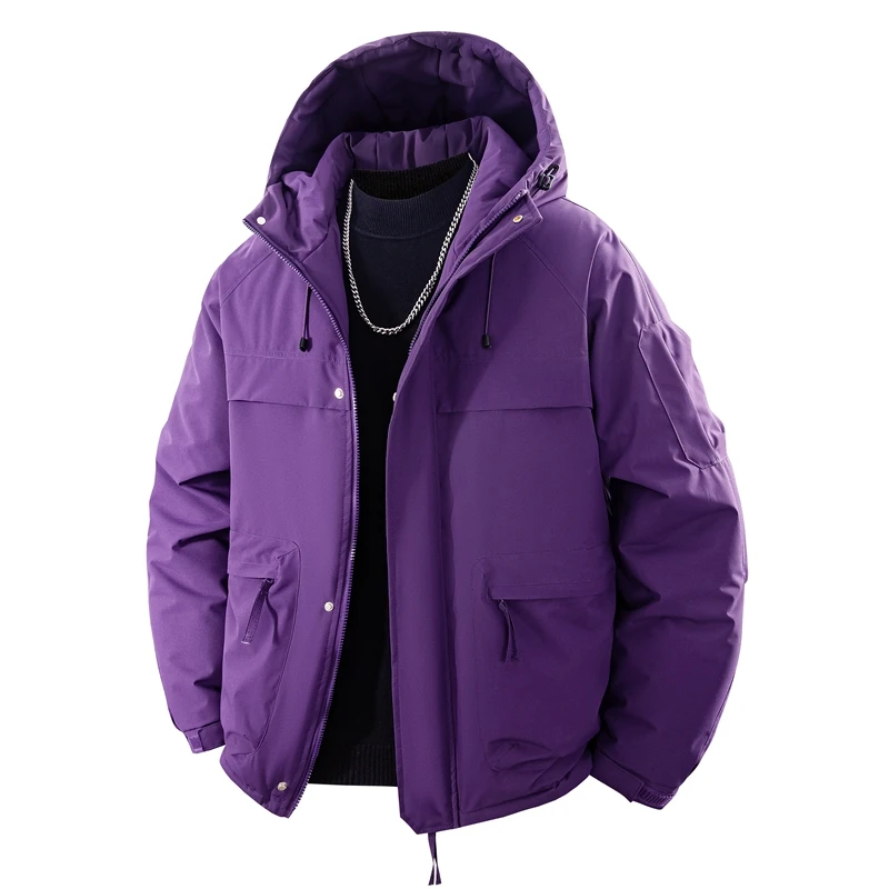 الرجال فضفاض مركب طبقة القطن بلون قمم الخريف الشتاء مواسم في الهواء الطلق سستة جيب عارضة سترة يندبروف معطف