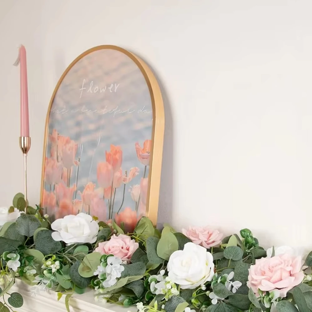 

1pc Artificial Plant Vine Christmas Wreath Accessories Wedding Outdoor Garden Yard Arch Decoration Home Room Table Hanging Wall