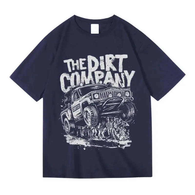 

Off-road Team Off-road Vehicle Printed Short-sleeved Round Neck Pullover Pure Cotton Summer Men's and Women's T-shirts