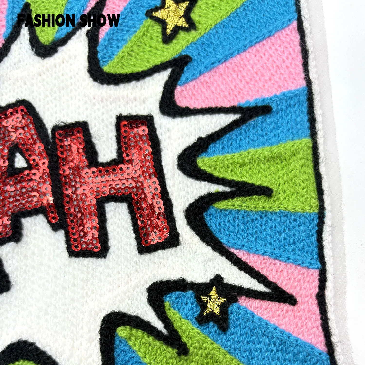 Sifang Yeah Chenille Embroidery Patch 3D Plush Letter Embroidery Patch Handmade DIY Clothing Accessories Decorative Sweatshirt T-Shirt Women's Clothing