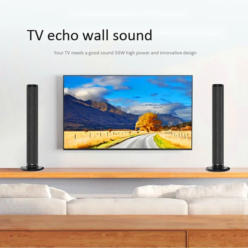 TV Echo Wall Bluetooth Speaker Separate Integrated 6 Horn Desktop Subwoofer 3.5 MM Audio Interface Stereo Sound Home Speakers