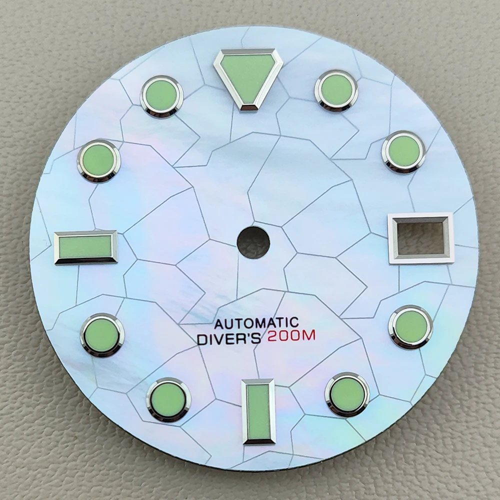 NH35 dial 28.5mm dial Mother of Pearl Fragment Pattern dial suitable for NH35/NH36 movement watch accessories