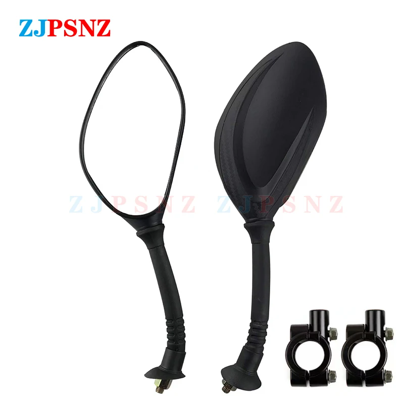 Motorcycle Scooter e-bike Mirror 8MM Back View Mirror Rotated Adjust Rearview Mirrors Mirrors Moped Side Mirror Kits