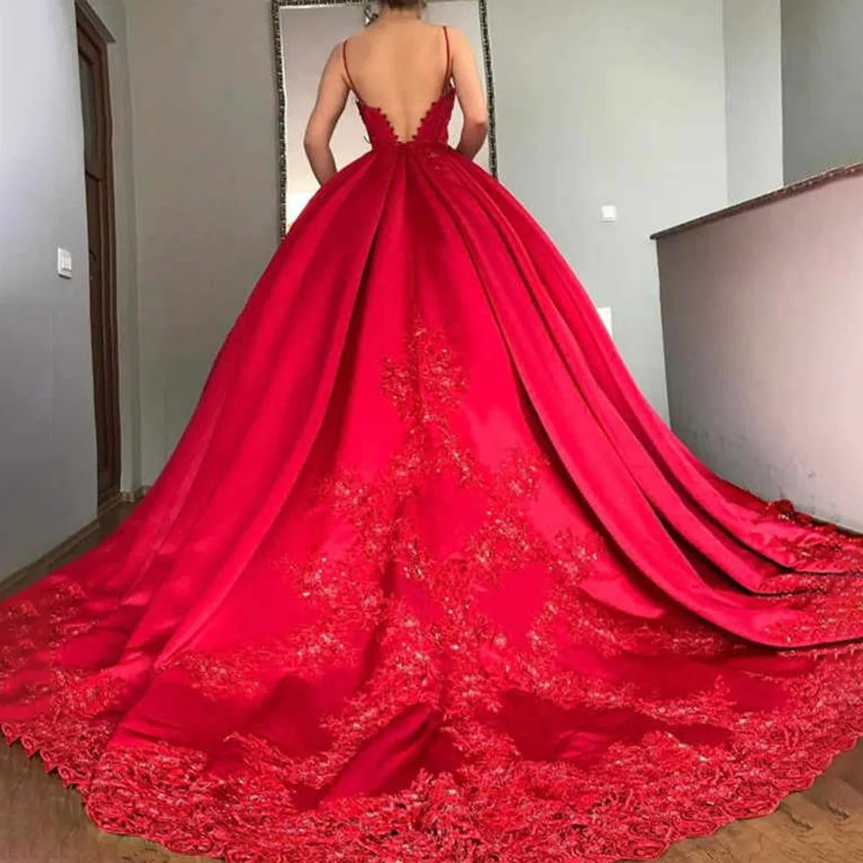 Party Dresses Saudi Arabia Dubai Exquisite 2025 Prom Dresses Red Princess 2025 for Women vestidos para mujer Formal Evening Gown
