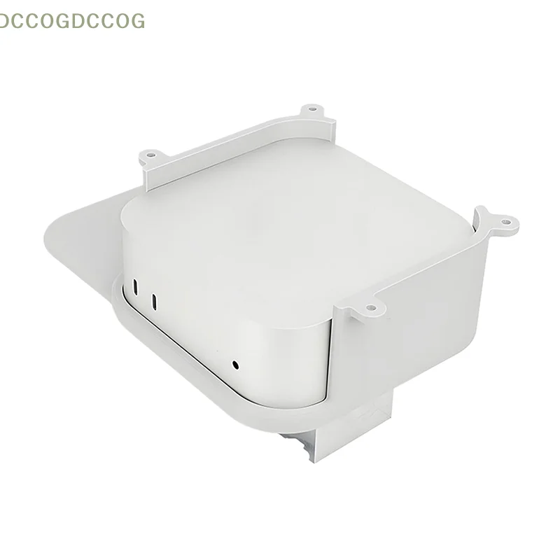 Supporto per mini computer per Mac Mini M4 2024 Staffa di supporto per mini PC desktop sotto la custodia del supporto di montaggio da scrivania con viti