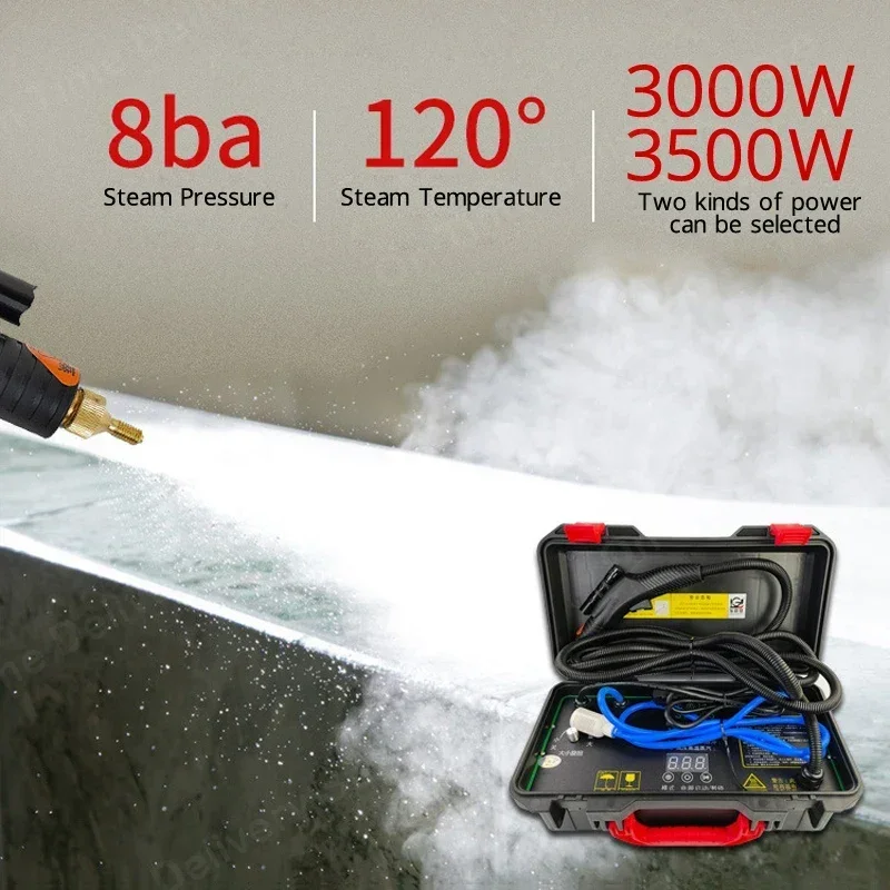 3500W Multi-function High Temperature Steam Cleaner for Kitchen Hood Car Air Conditioner Steam Cleaning Machine