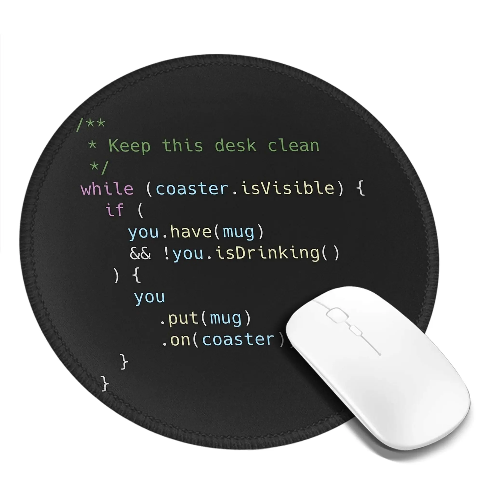 The Perfect Coaster for Programm Mouse Pad Computer Keyboard Mouse Mat Gaming PC Laptop Desk Mat Office Accessories Table Mats