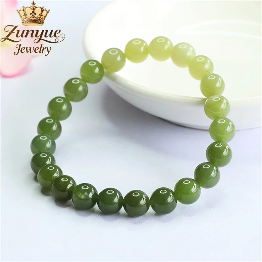Natural Hetian Jade Hand String Clear Water Bracelet Luxury Quality Jewelry Fashion Jewelry Exquisite Elegant Charms Popular