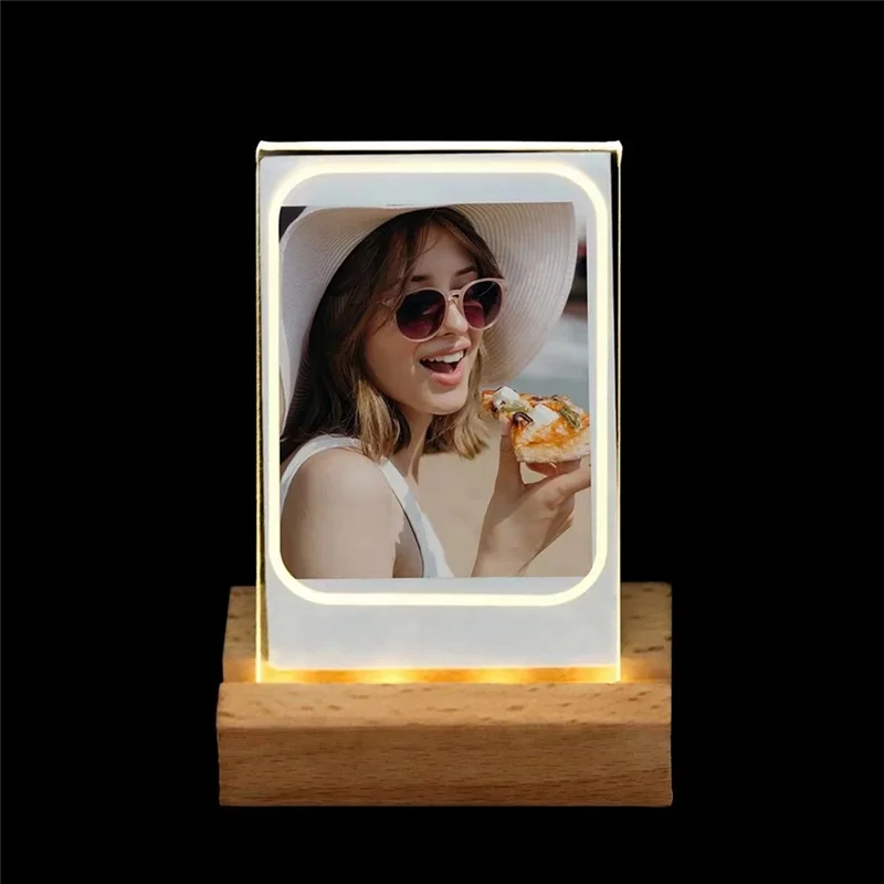 Dependable-3 Inch Frame For Fujifilm Instax Mini 12 Film LED Light Transparent Photo Frame For Instant Camera Mini 11 Photo Tabl