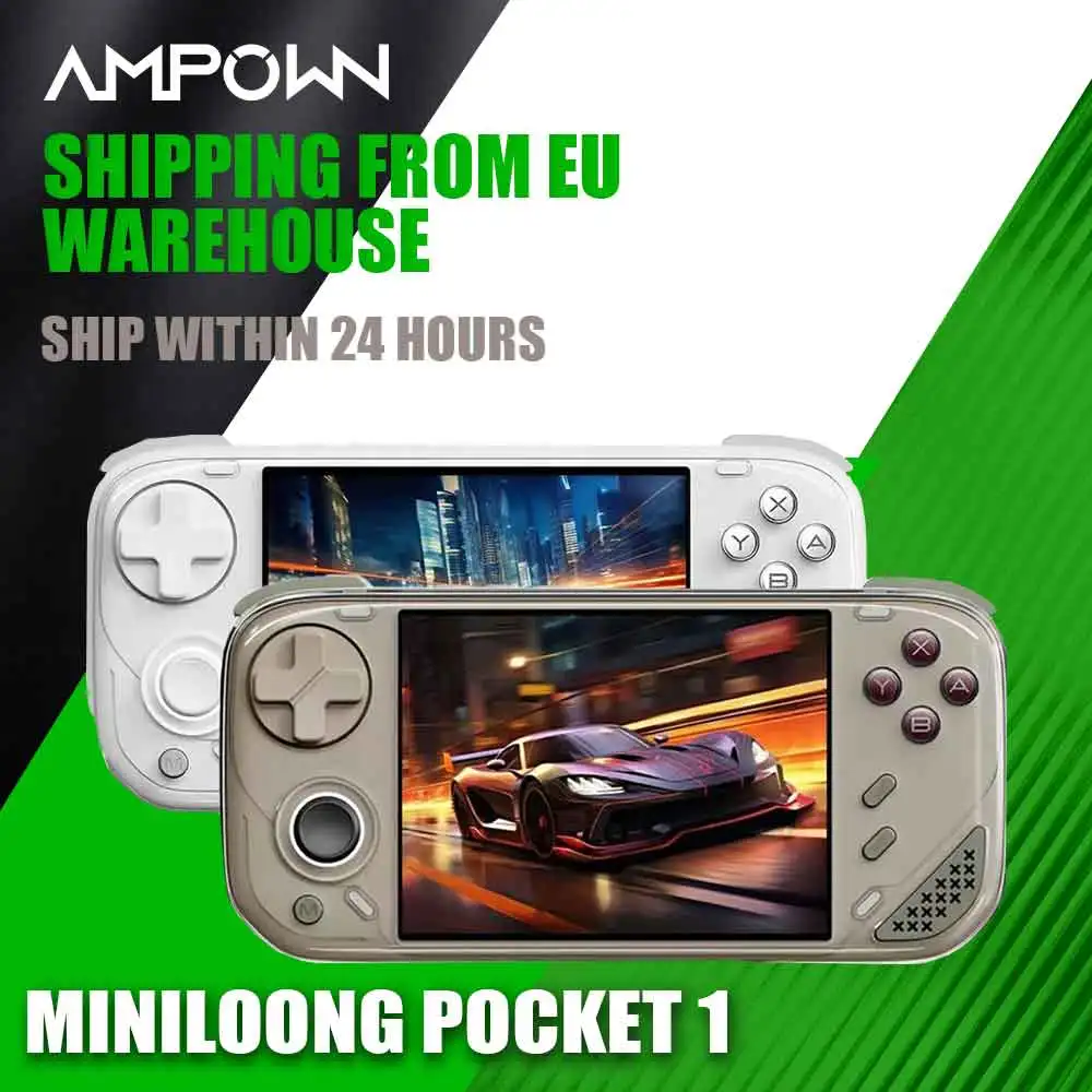 Console de jeu portable MINILOONG POCKET 1, écran IPS 4 pouces, système d'exploitation LOONG, console de jeu rétro modulaire open source, émulateur de jeu rétro