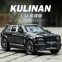 1:36 Rolls Royce Cullinan High Simulation Diecast Metal Alloy Model car Sound Light Pull Back Collection Kids Toy Gifts A589