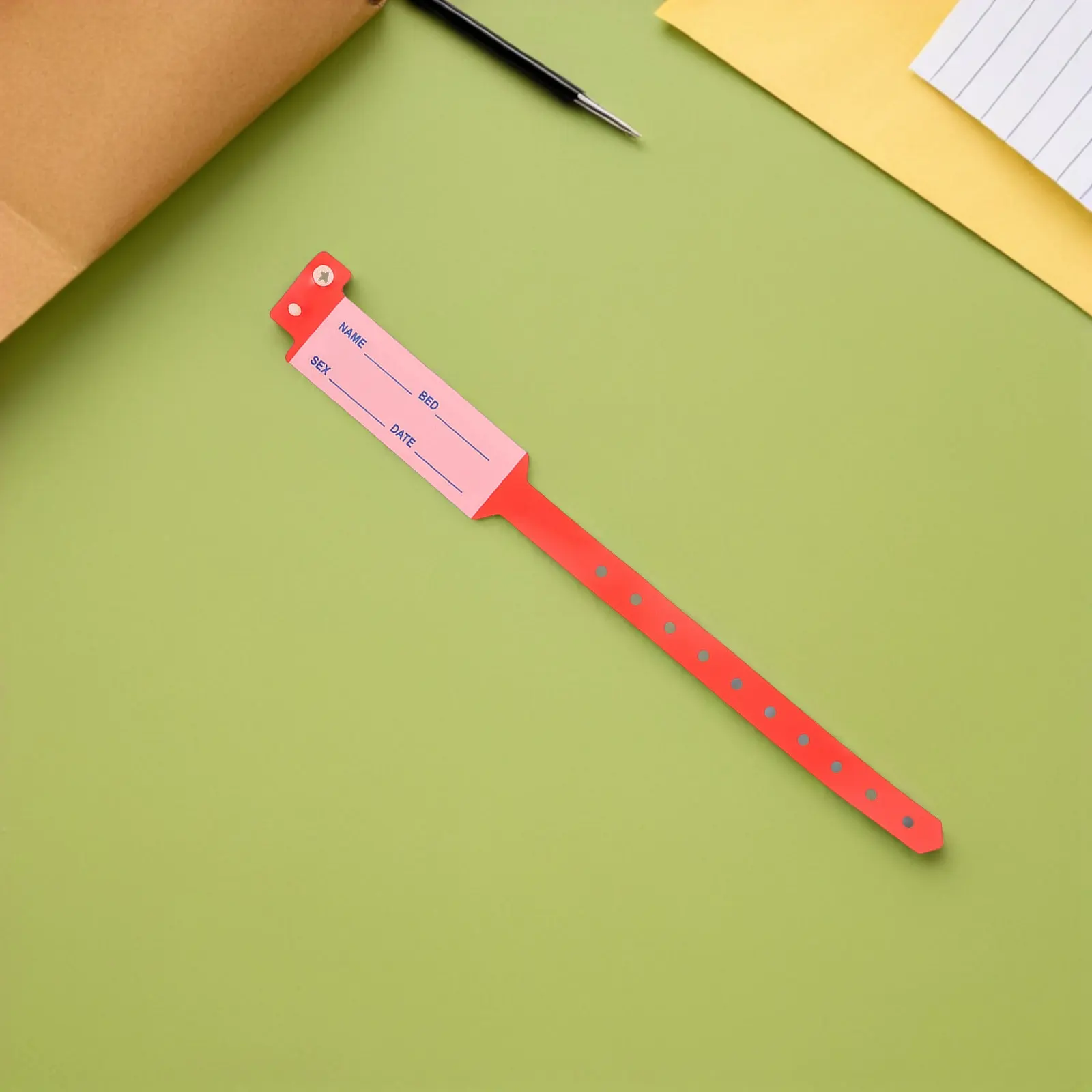 

100Pcs Identification Wristbands Medical Disposable Patient Id Bracelets Hospital Nursing Writable Waterproof Bands