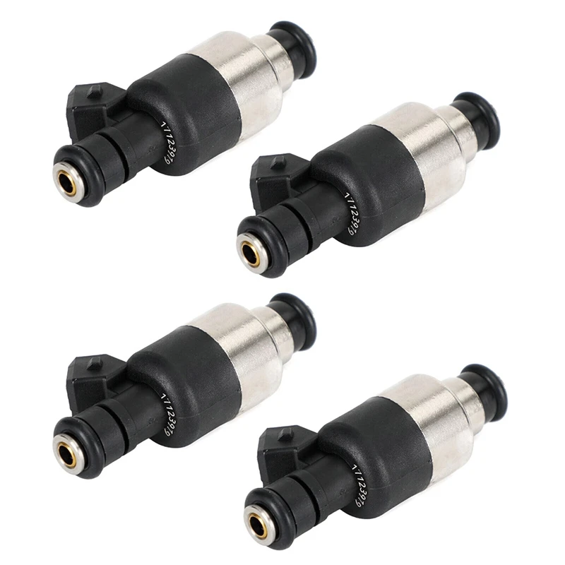 4 Piece Fuel Injector 17123919 Black & Silver Metal+Plastic Automotive Supplies Fit For Chevrolet Corsa 1996-1998