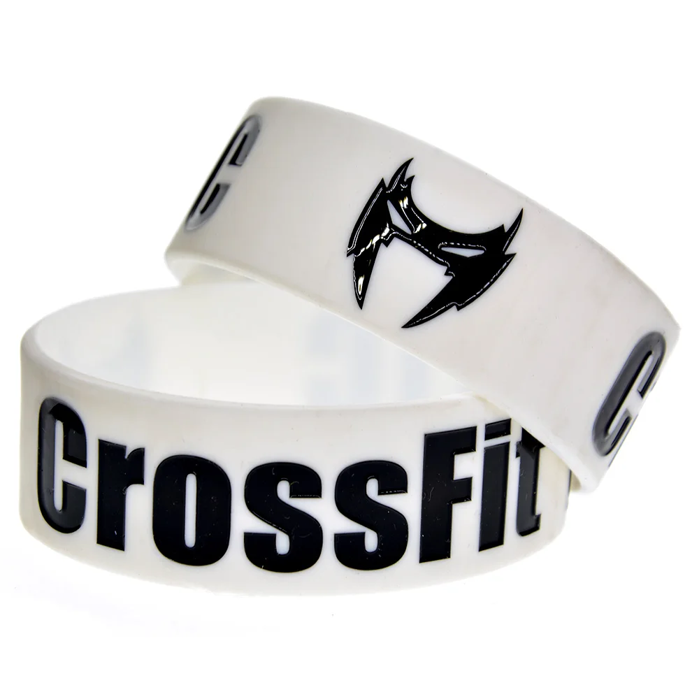 1 PC Crossfit Holic Silicone Bracelet One Inch Wide Sport Bangle