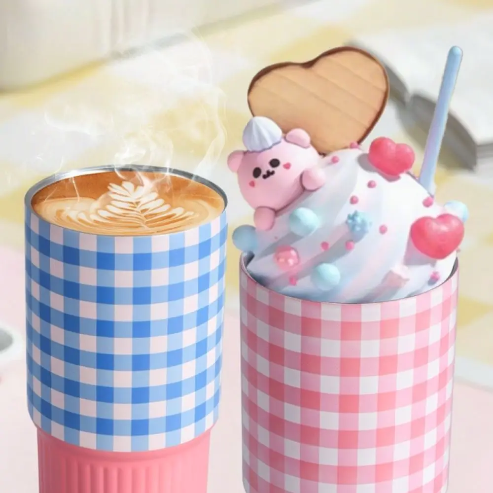 Thermal Insulated Mug 316 Stainless Steel Straw Bottle Portable Handle Travel Cup For Daily Use Outdoor Sport Car Accessory Gift