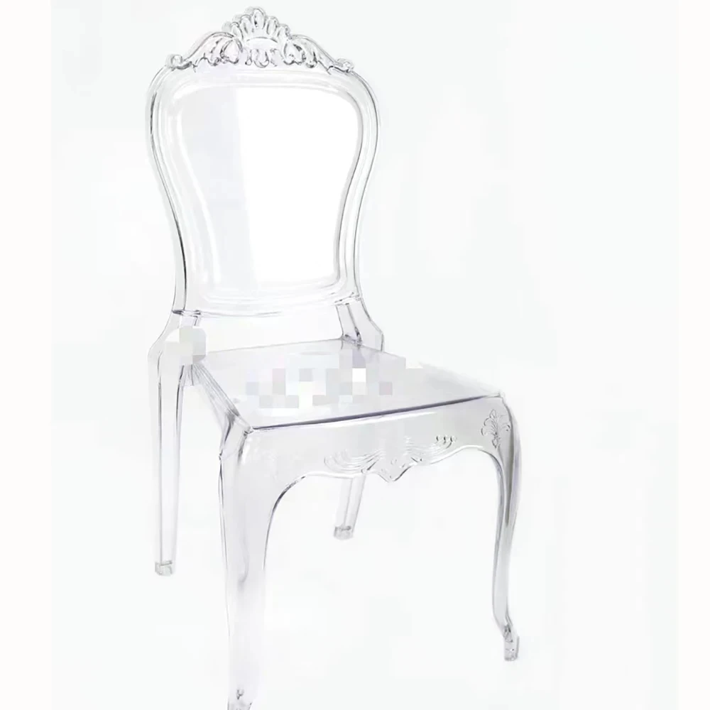 Factory wholesale plastic transparent acrylic dining chair for outdoor event party wedding Chiavari chairs