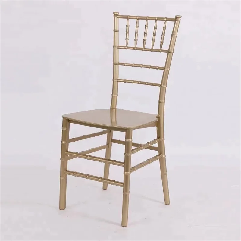 Factory Direct Metal Painting Resin Funiture Wedding Chair  For Wedding Moment Hotel Party Or Gathering