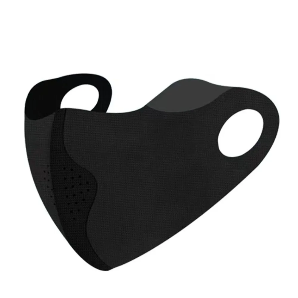 New Breathable Ice Silk Mask Washable Dustproof Riding Face Mask Anti-UV Sunscreen Mask Outdoor Sports