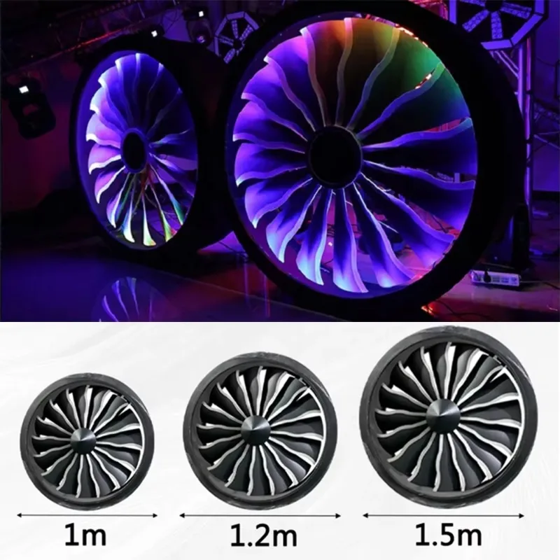 Industrial LED Pixel  Color Changing Big Fan Light Background Bar Light For Decoration