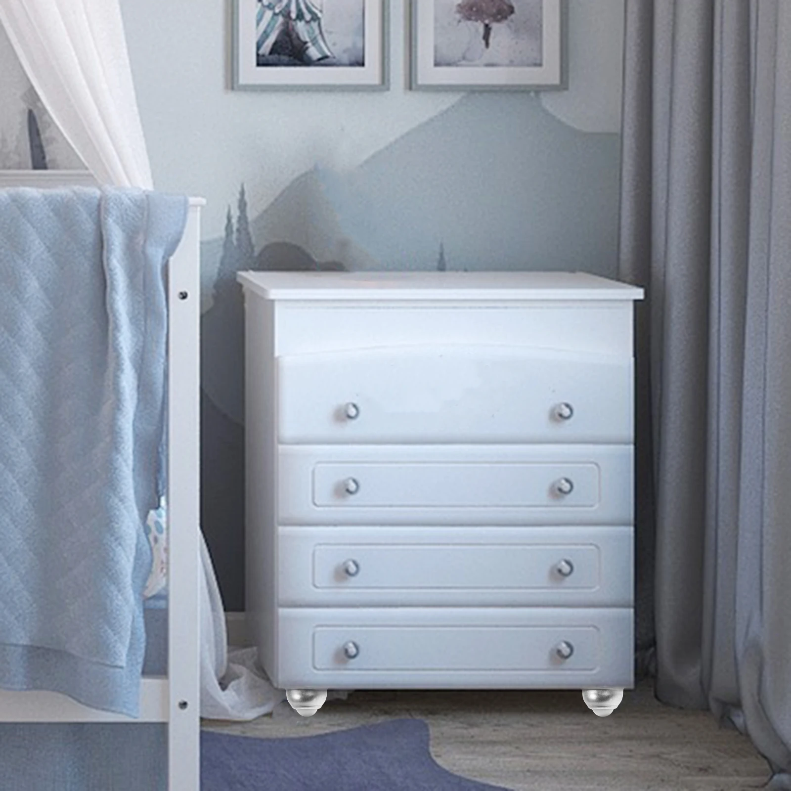 

10pcs Ball Bearing Casters 38Mm Galvanized Iron Nylon Roller Balls Heavy Load Quiet Smooth Rolling Universal Ball Transfer Unit