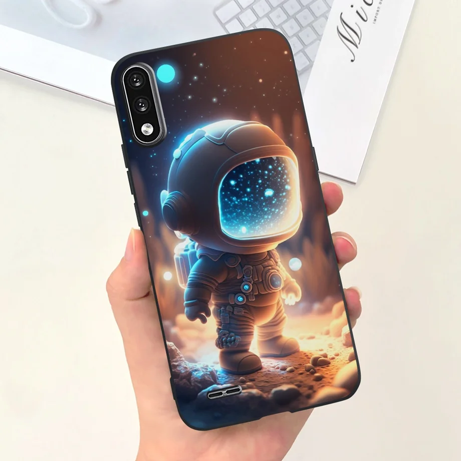 For LG K22 2020 Phone Case Back Cover Stylish Pattern Soft Liquid Silicone TPU Coque Fundas LGK22 K 22 Panda Housing