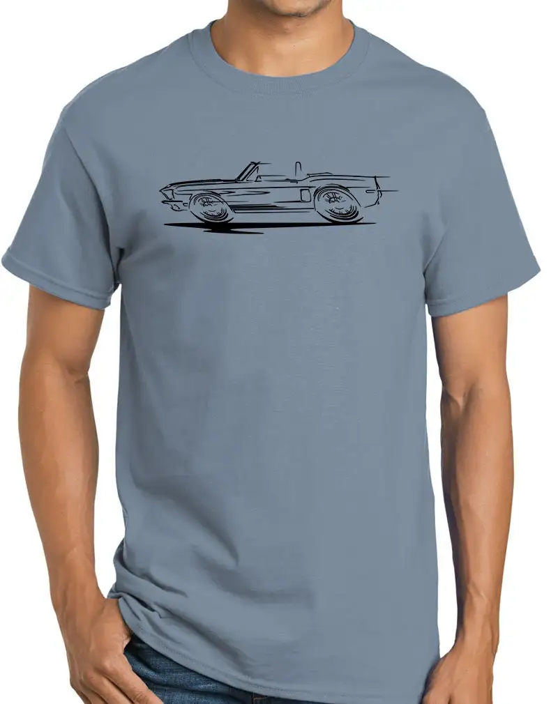 1968 Shelby Gt350 Mustang Convertible Redline Design T Shirt