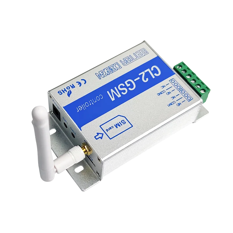 2G GSM SMS Call Smart Remote 2 Channel Relay Controller CL2-GSM ON/OFF Switch For Sliding Swing Gate Opener