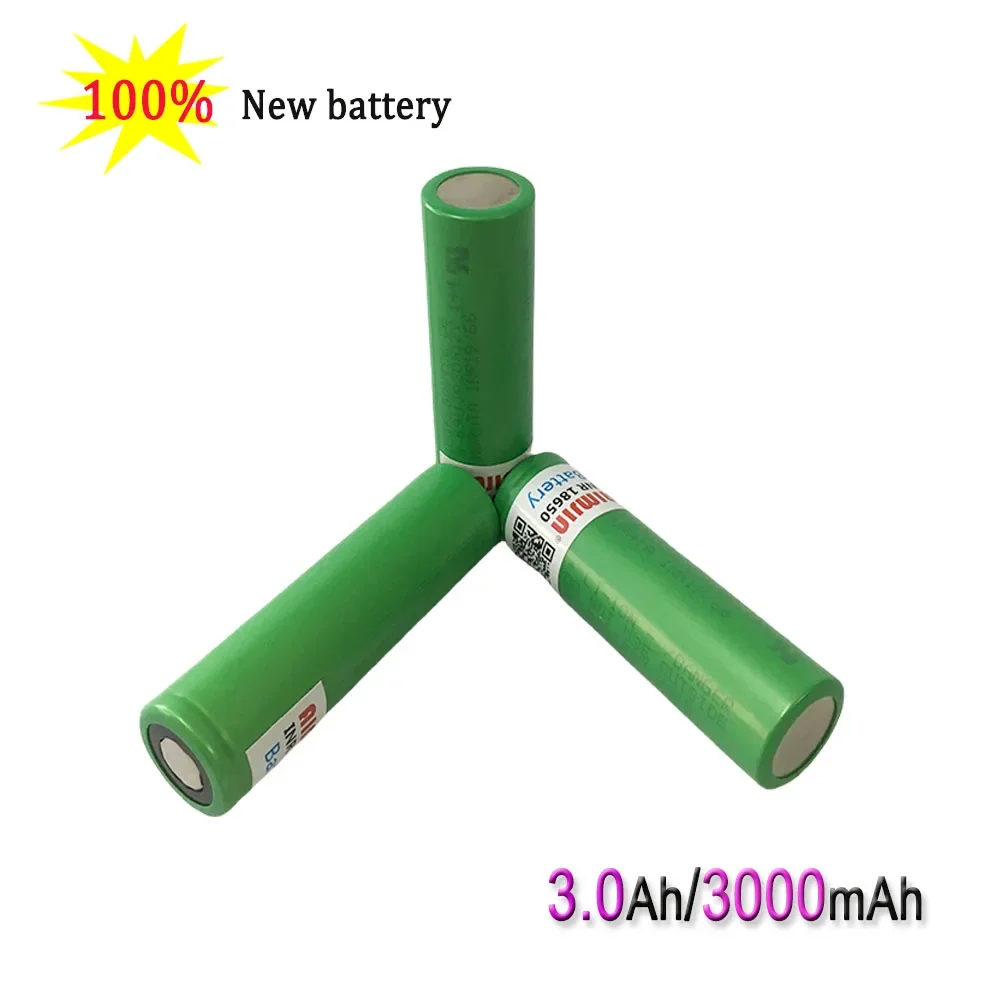 New original 18650 VTC6 3.6V 3000mAh battery For Us 18650  30A toys tools flashlight battery+USB Charger