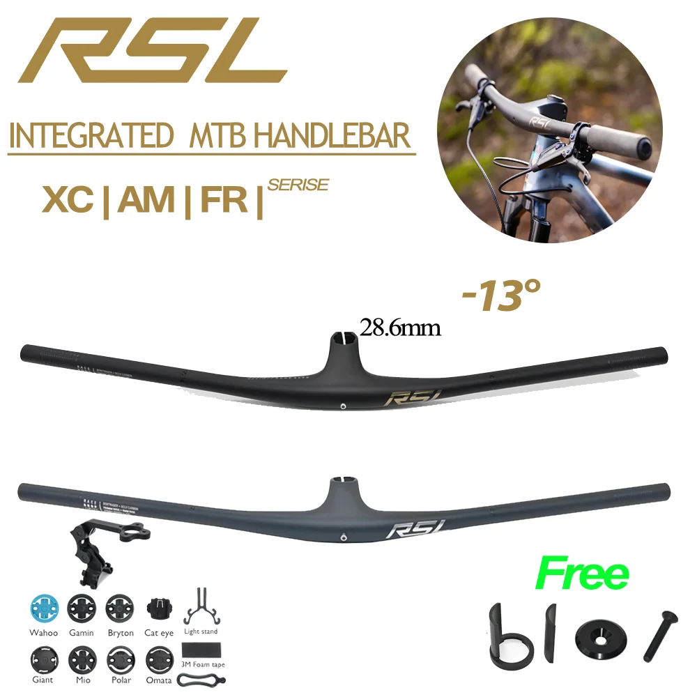 

Встроенный кабин Trek RSL из углеродного волокна для велосипедного руля, кабины RSL XC, руля MTB, 70 мм, 80 мм, 90 мм x 750 мм, 13 градусов