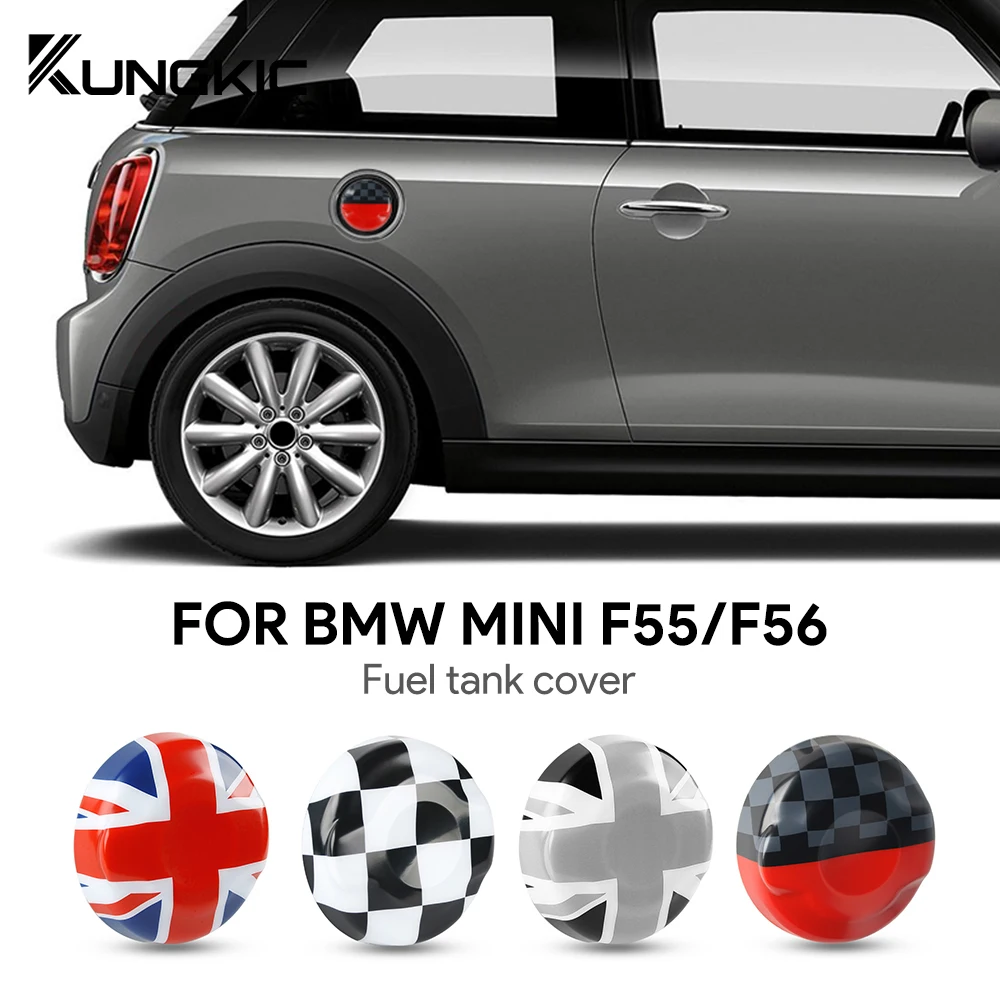 

KUNGKIC ABS for Mini Cooper Hatchback F55 F56 Car Gas Fuel Tank Cap Cover Decoration Sticker Accessories Exterior Decal