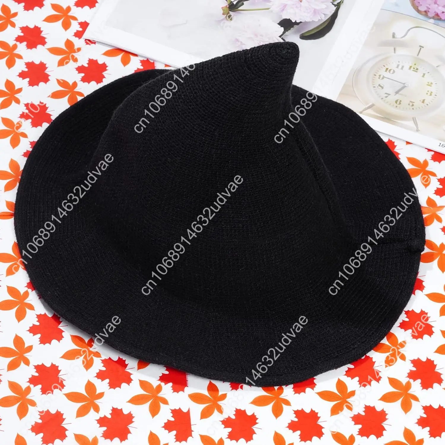 Хэллоуин шляпа шерстяная вязаная шапка для ведьмы женский декор для вечеринки маскарад косплей костюм аксессуар Рождество день рождения
