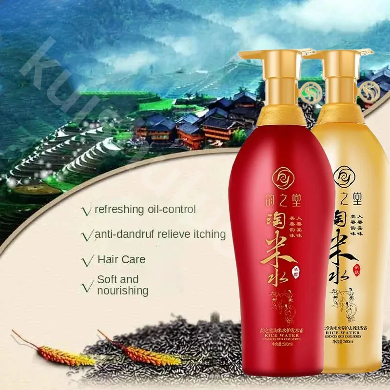 500ml Tradition Wash Rice Water Hair Shampoo Professional Hair Care Anti Hair Loss Treatment Fast Growth Anti Dandruff Shampoo
